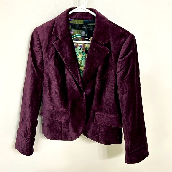 Apostrophe velvet blazer, size 8 - Picture 1 of 14